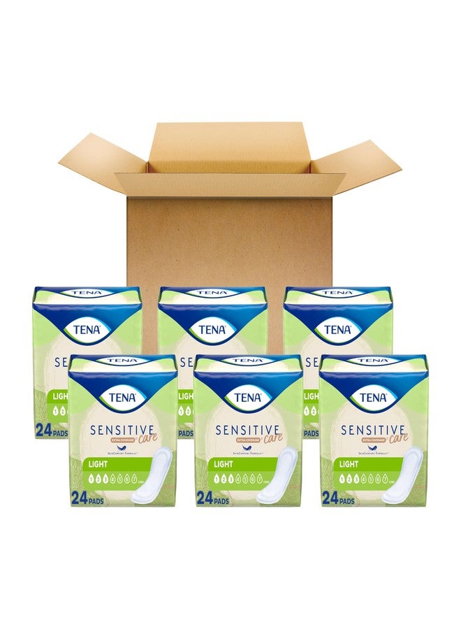 Tena Sensitive Care Ultra Thin Long Adult Incontinence Pads Extra Coverage Postpartum for Women, Light Absorbency, 144 Count - Image 1